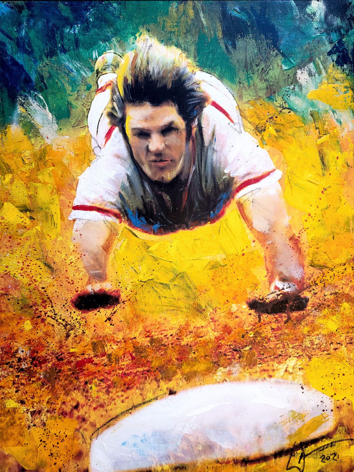 Pete Rose painting by artist, William III