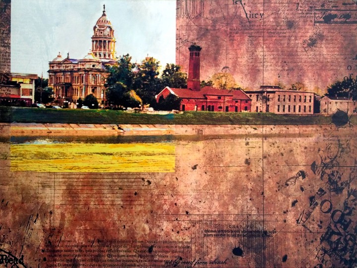 'The Levee' a Troy, Ohio painting by artist, William III