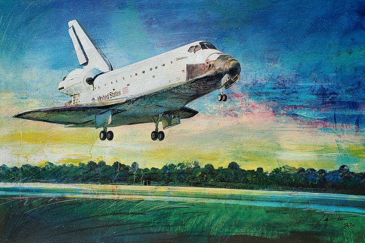 NASA Space Shuttle Discovery STS-131 by artist, William III