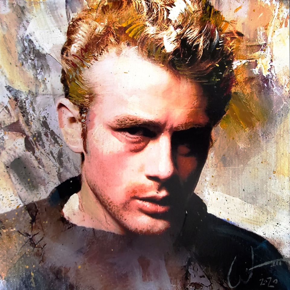 'James Dean' painting by artist, William III