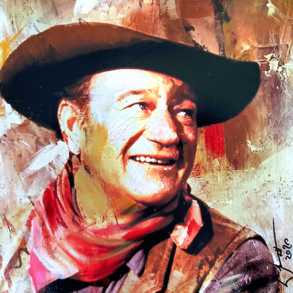 'John Wayne' painting by artist, William III
