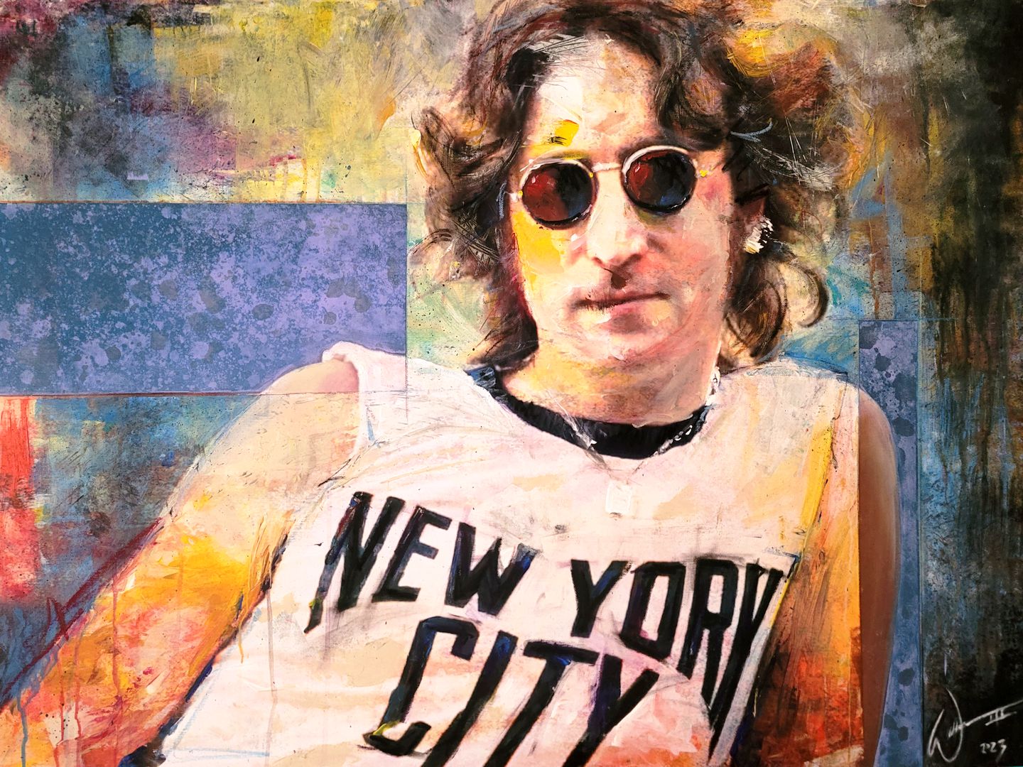 Lennon painting by artist, William III