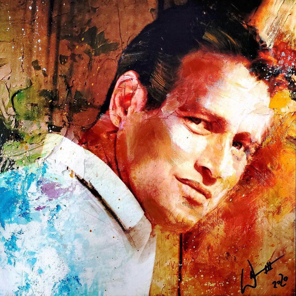 'Paul Newman' painting by artist, William III