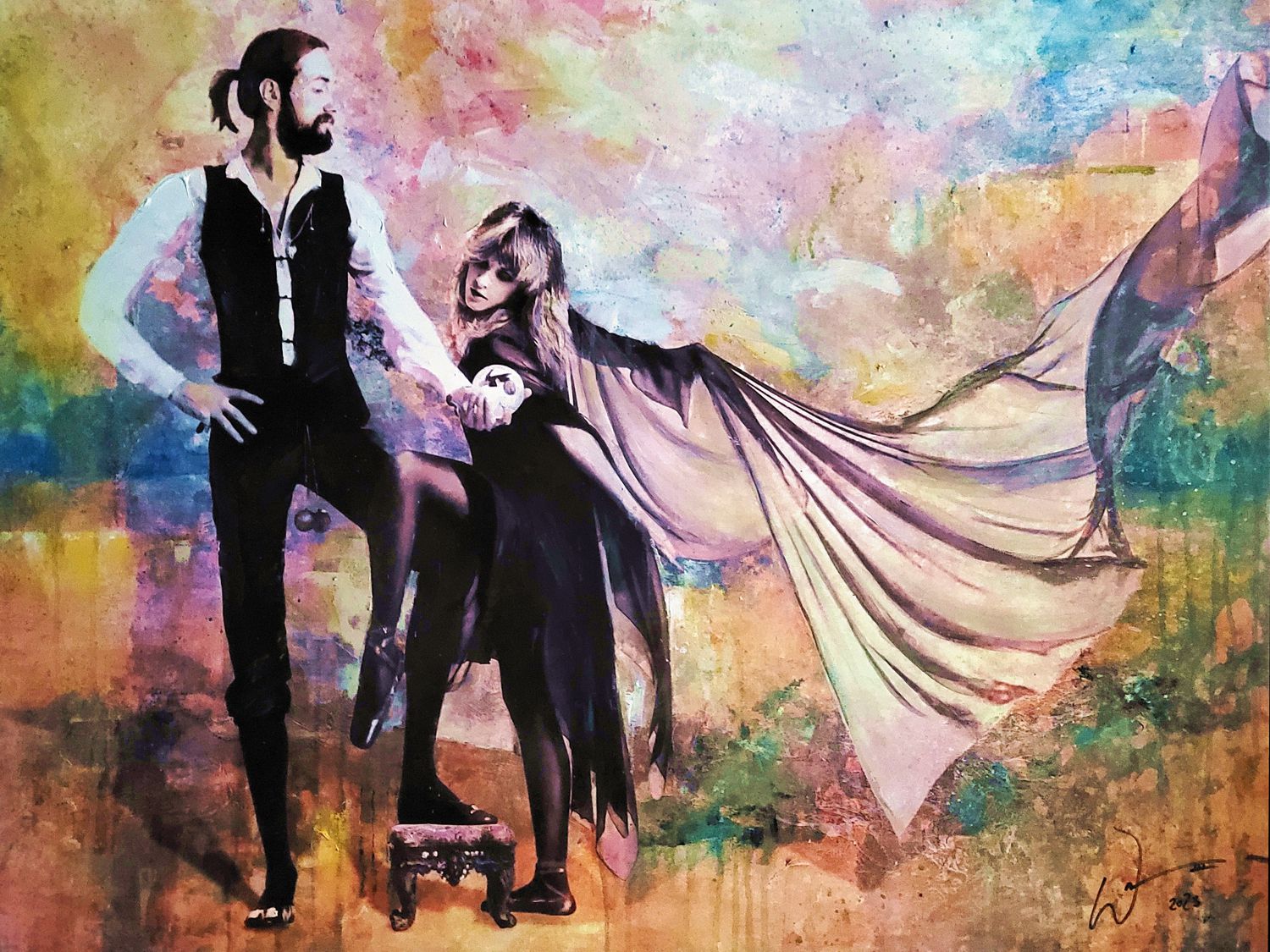 "Rumors" (Fleetwood Mac) painting by artist William III