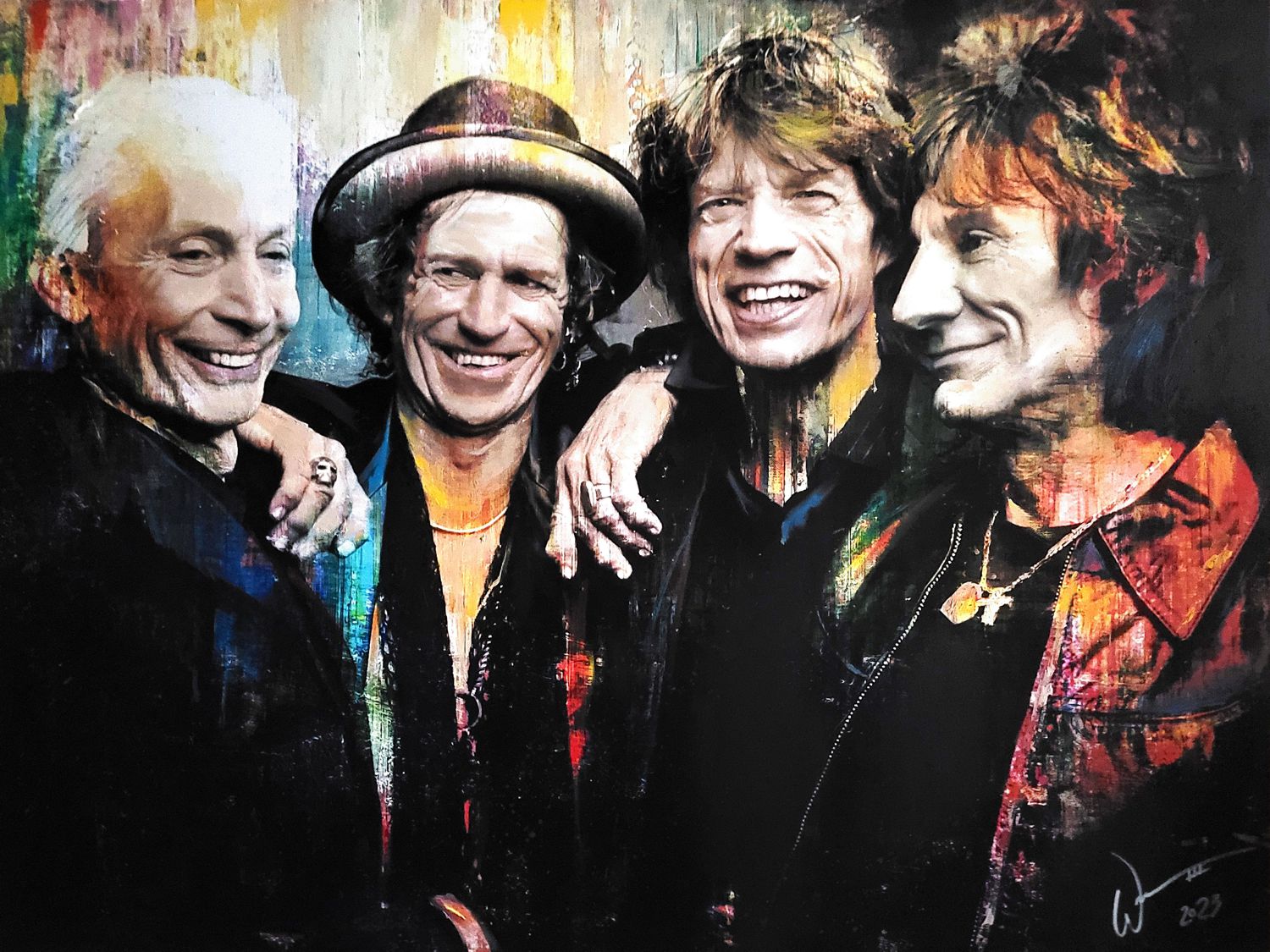 'Satisfaction' (Rolling Stones) painting by artist William III