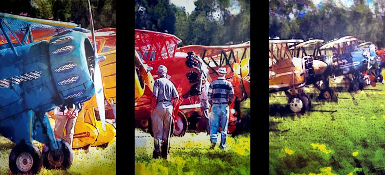 Browsing Aviation History Tri-Panel by artist, William III